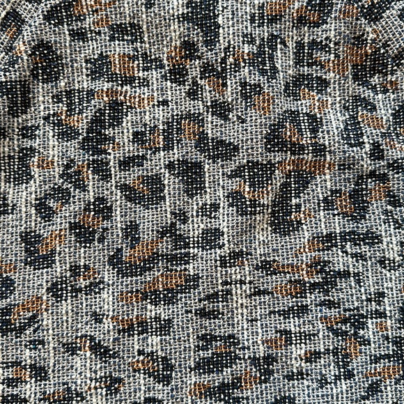 Navy leopard print halter blouse - M - Picture 2 of 3